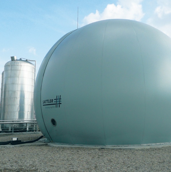 Zbiornik na biogaz odpadowy_zakład PepsiCo w Grodzisku Mazowieckim
