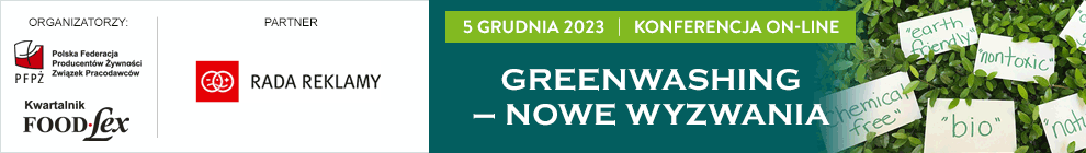 Konferencja PFPŻ ZP pt.: Greenwashing - nowe wyzwania , 05/12/2023 r.