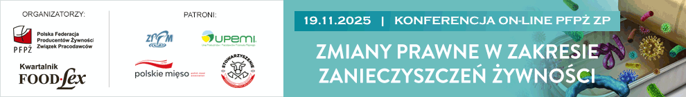 Konferencja PFP ZP pt.: Zmiany prawne w zakresie zanieczyszcze ywnoci, 19.11.2025 r.